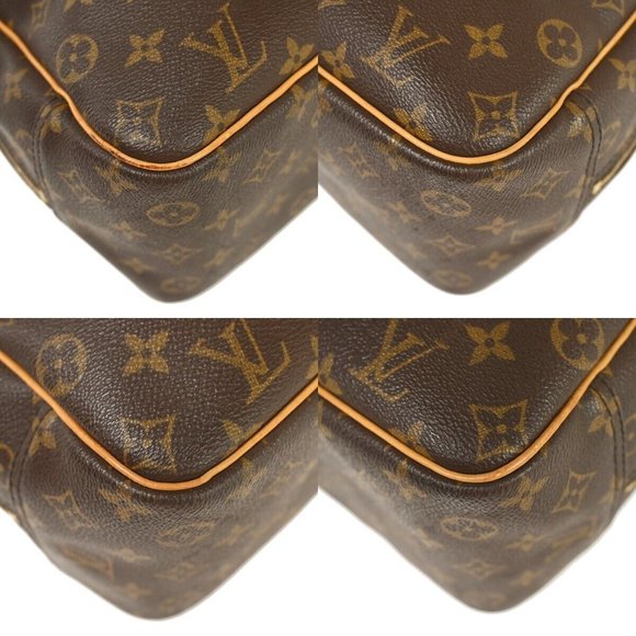 LOUIS VUITTON LV Logo Deauville Hand Bag Monogram Leather Brown M47270 86GA444 - Picture 6 of 16